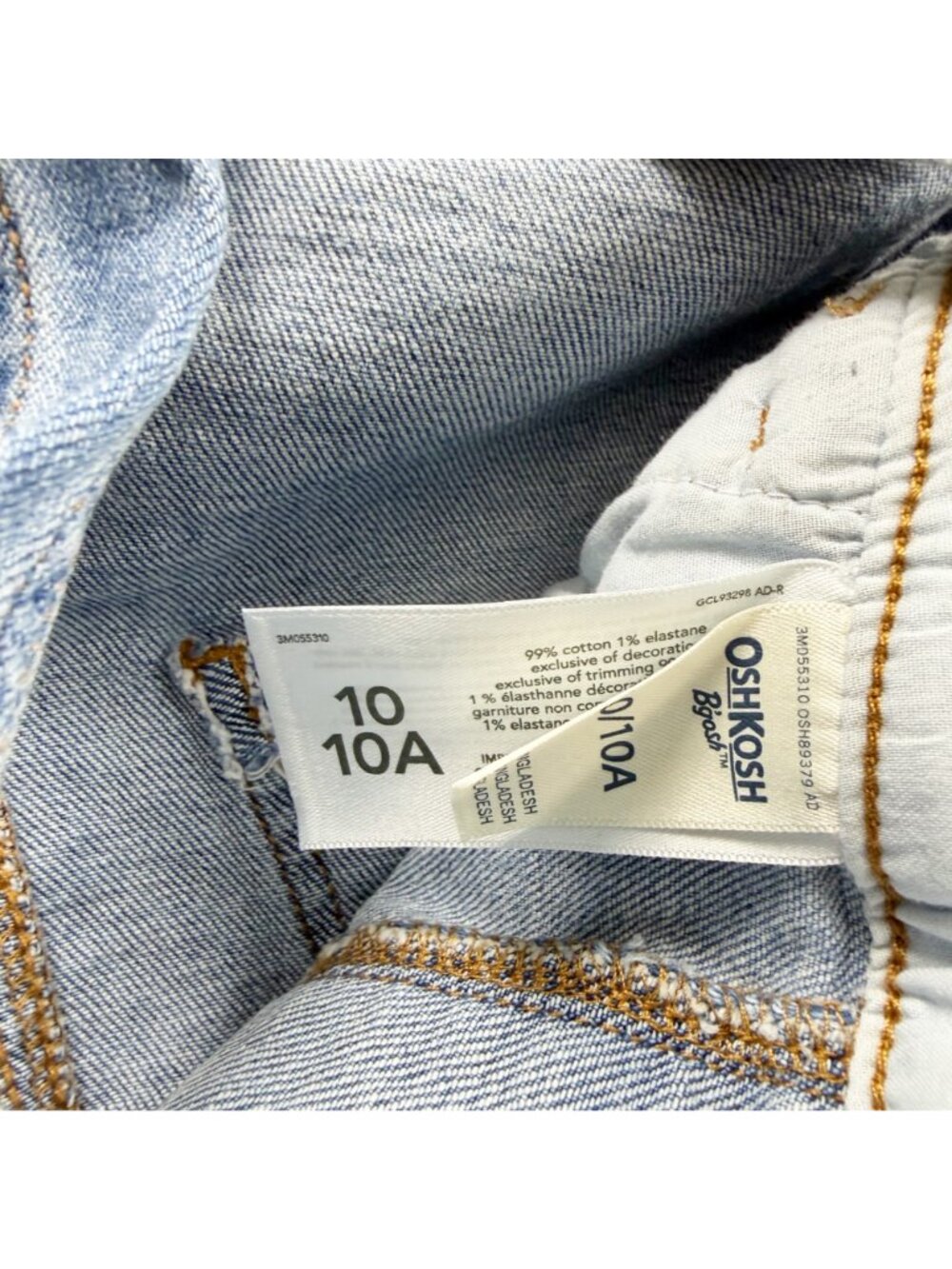 OshKosh BGosh Girls Denim Overall Dress Skirtalls Adjustable Straps Pockets 10 - Picture 2 of 3